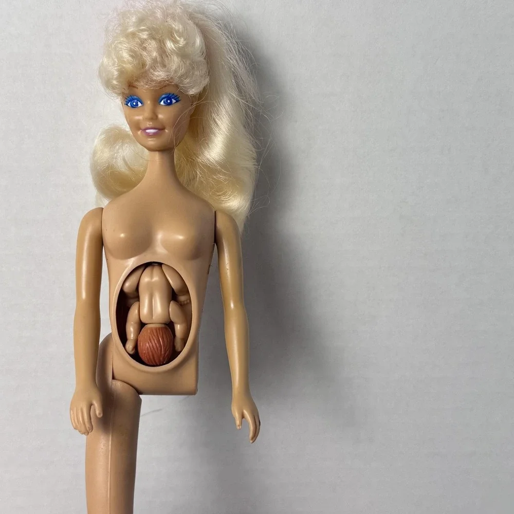 Vintage The Mommy-To-Be Doll 12in Pregnant Fashion Doll Baby Figure Outfit Box
